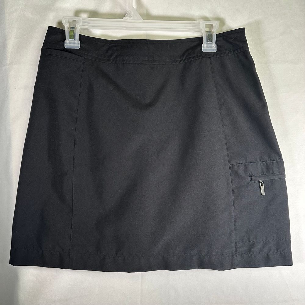 IZOD Golf X-tra Dry Athletic Skirt Shorts Black NWT with Pockets Womens size 10 - Picture 4 of 11